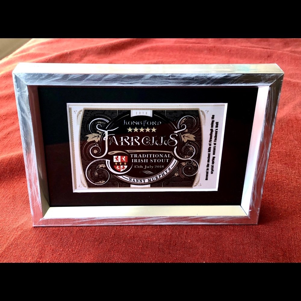 FARRELLS IRISH STOUT Label-SLVR - Picture 2 of 7
